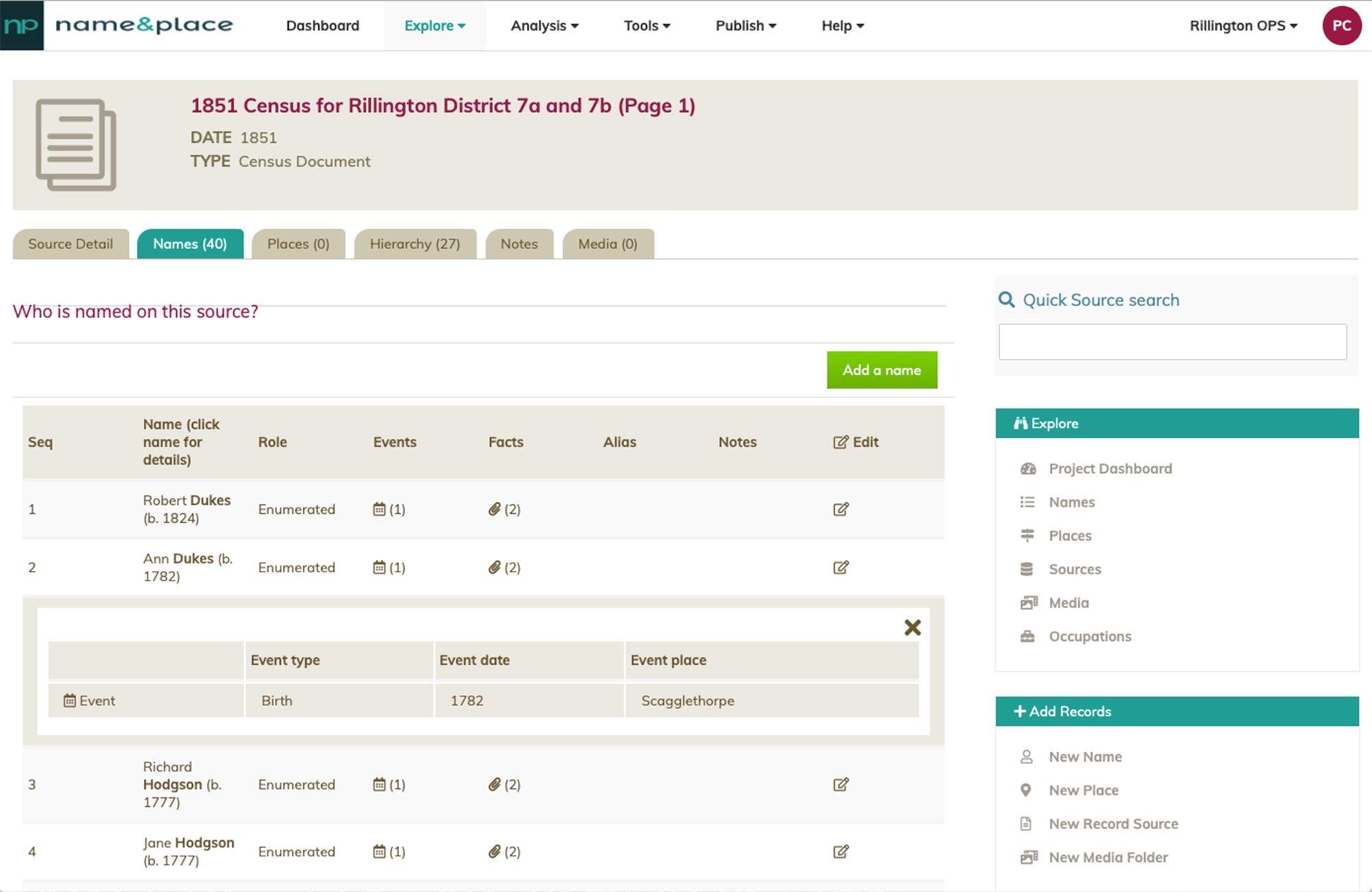 Managing census records in your database